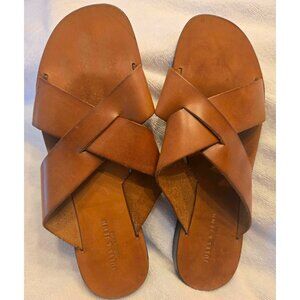 Jules & Jenn Mule Sandals in Cognac, Size EU40